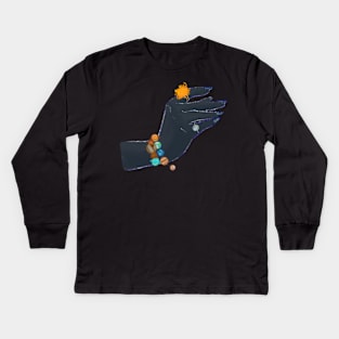 space bracelet illustration Kids Long Sleeve T-Shirt